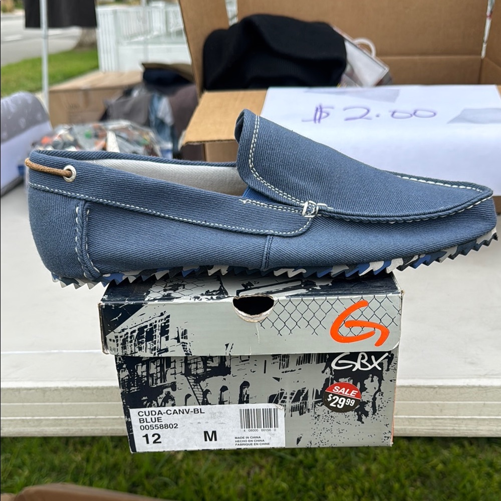 GBX Blue Loafers Slip-On Casual Shoes